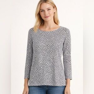 Vineyard Vines Shirt Long Sleeve Gray and Cream M